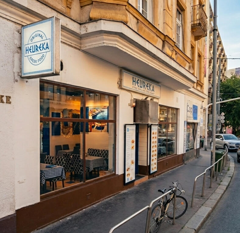 utcakep-heureka-budapest.jpg Heureka Original Greek Food étterem Budapest utcakép