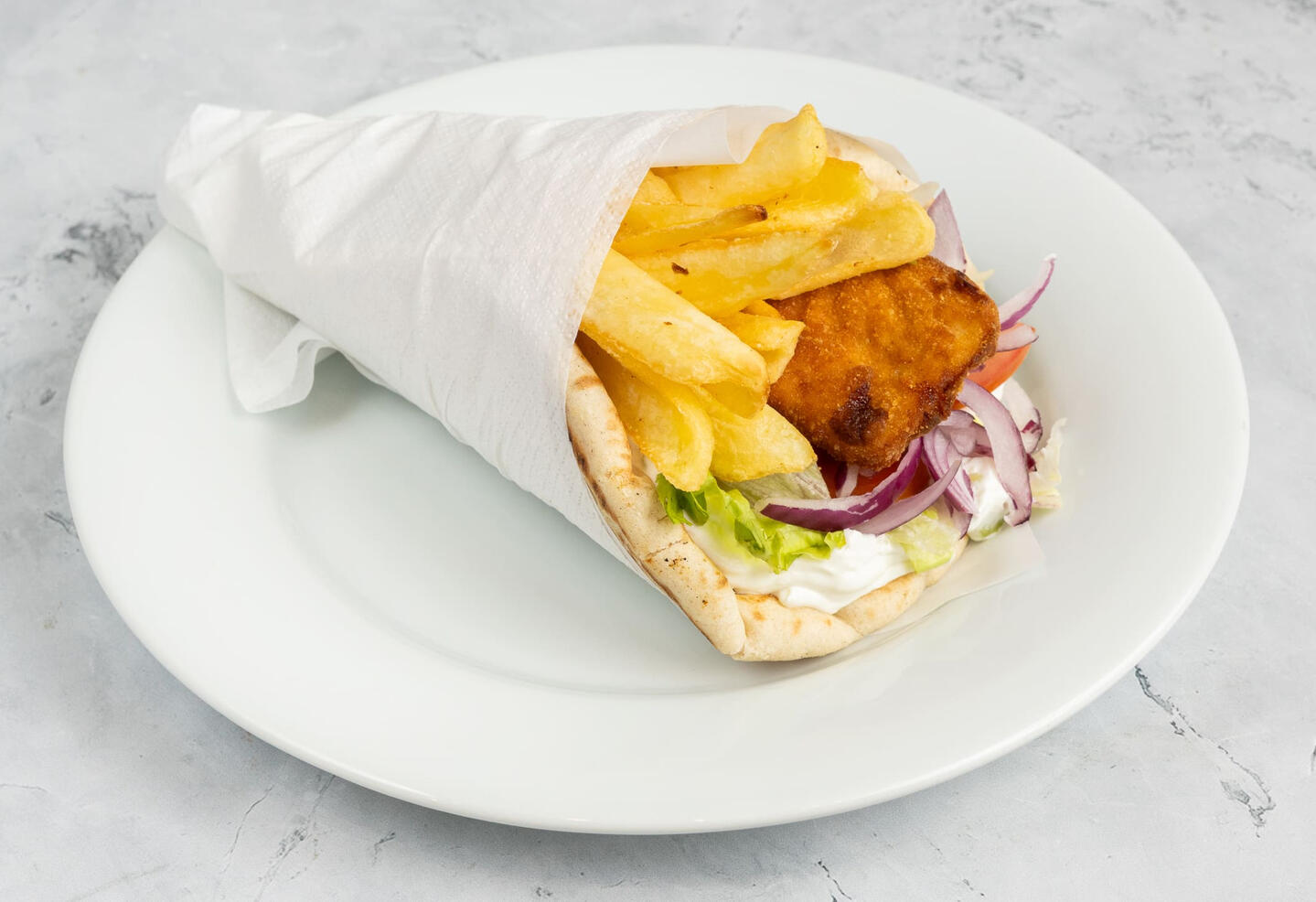 rantott-hus-pita-budapest.jpg Rántott húsos pita a Heureka Budapest étteremben